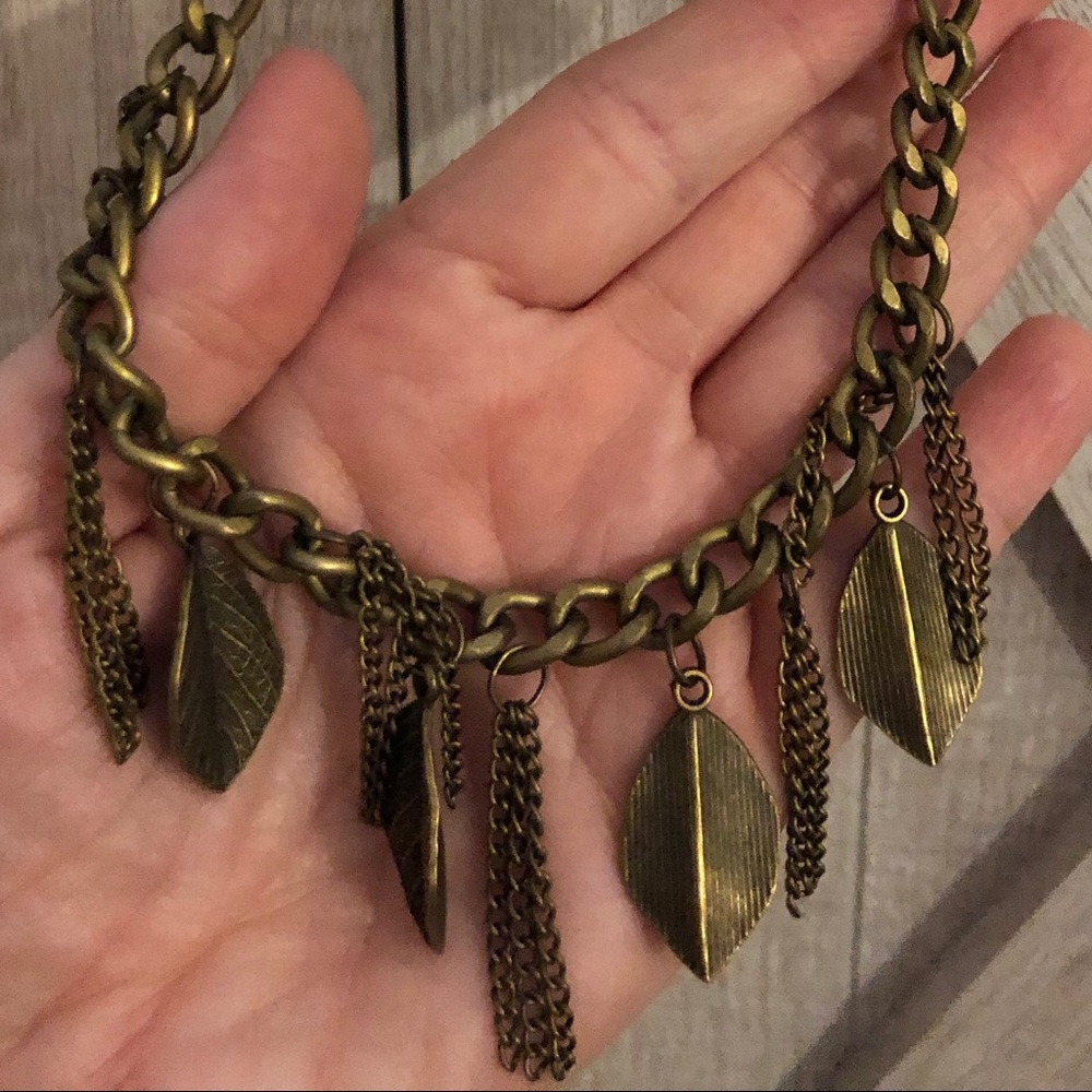 ⭐️Paparazzi Bronze Leaf Necklace⭐️